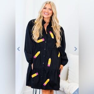 Chic soul 1X black sequin pencil skirt